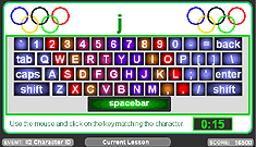 Play the Keyboard Triathlon typing game Now